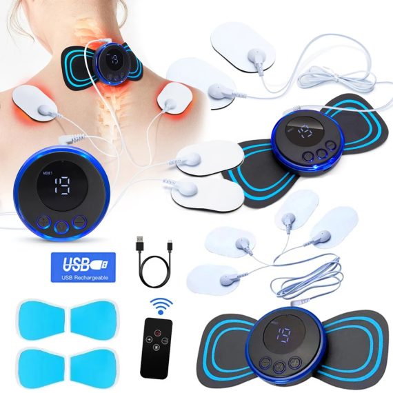 Neck Massager EMS Muscle Stimulator Electric Cervical Massage Patch Low Frequency Pulse Massage Pads Pain Relief Relaxation Tool - Image 15