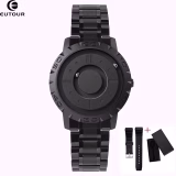 Fashion Eutour original brand new magnetic ball quartz watch blind touch men's watch fashion rubber strap erkek kol saati 2020