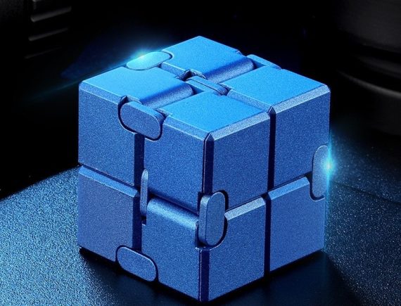 Aluminum Alloy Infinity Mini Magic Cube New Flip Cubic Puzzle Block Stress Relief Portable Fidget Toy for Children Adult - Image 9