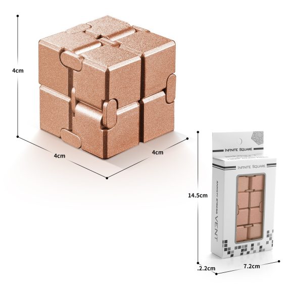 Aluminum Alloy Infinity Mini Magic Cube New Flip Cubic Puzzle Block Stress Relief Portable Fidget Toy for Children Adult - Image 5